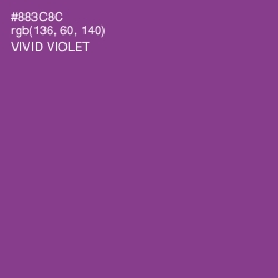 #883C8C - Vivid Violet Color Image